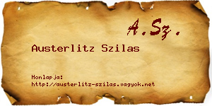 Austerlitz Szilas névjegykártya