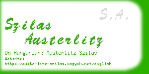 szilas austerlitz business card
